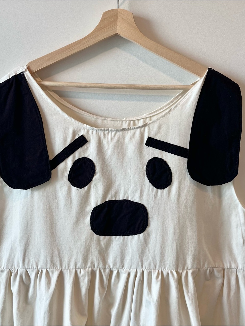 Puppy Mood | Handmade Patchwork Puppy Face Dress SKU 07216 Plus Size - Picture 9 of 16